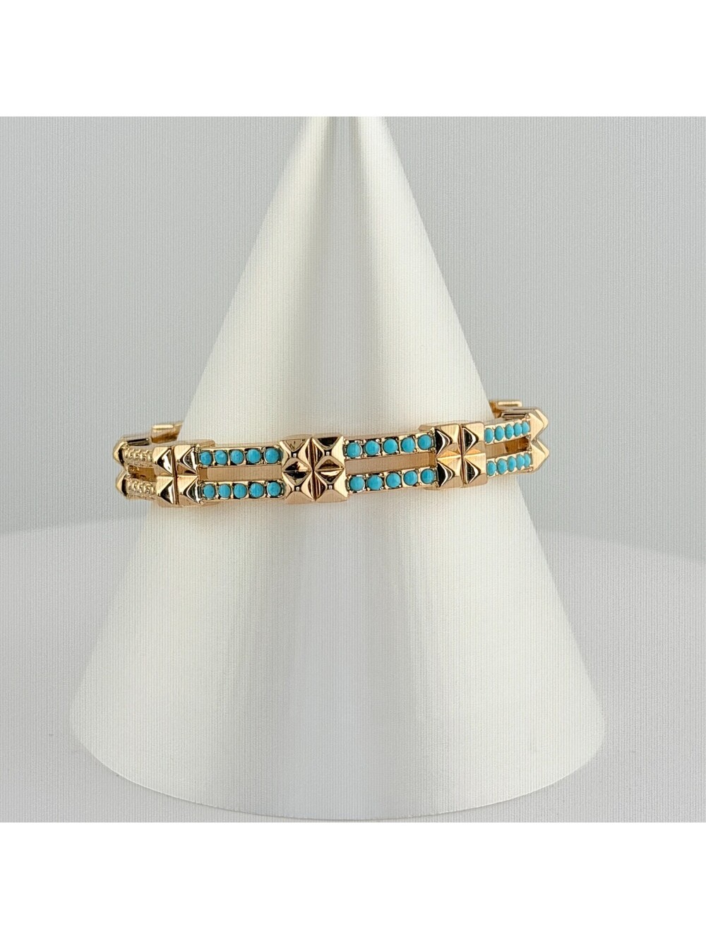 Bomb Party Single Stack Bracelet - on Yellow Gold #70